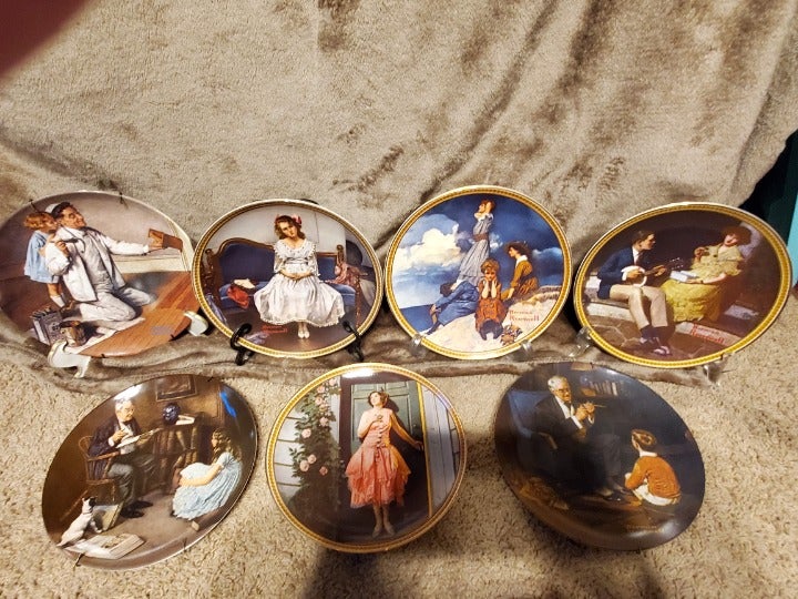 Norman Rockwell Plate Paintings