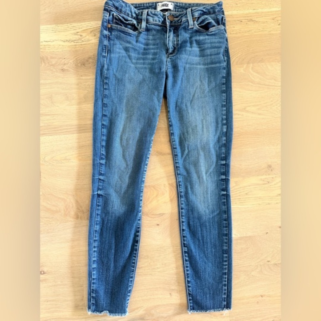 Paige verdugo cutoff ankle skinny jeans size 28