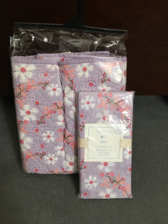 PBKids Toddler Quilt, Fitted Crib Sheet