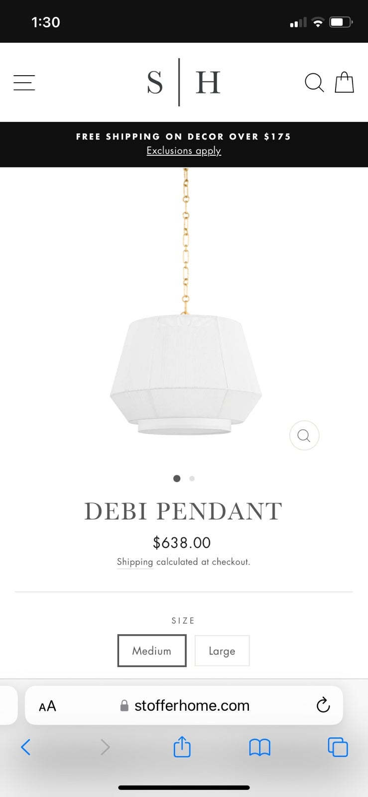 Becky Owen’s debi pendant light