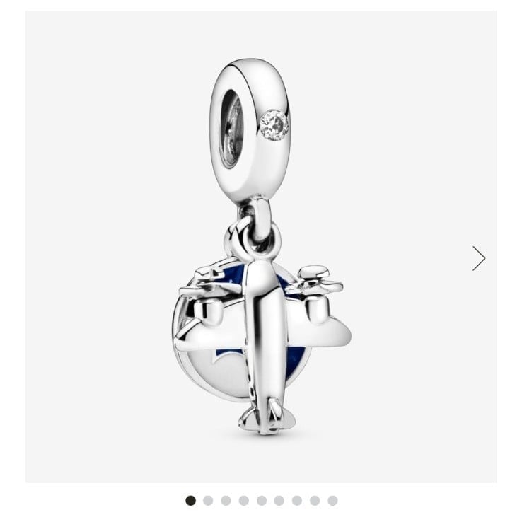 Pandora Propeller Plane Dangle charm