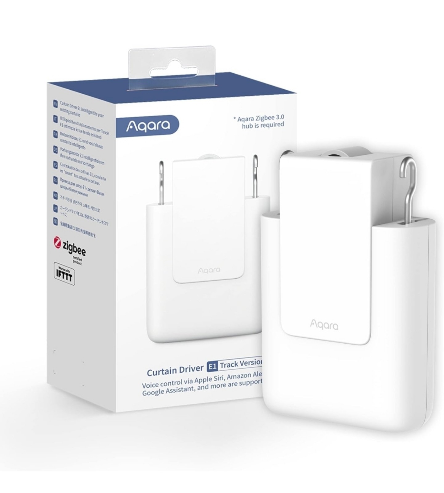 Aqara Smart Curtain Motor E1(Track Version, 1 Pack), Requires AQARA Zigbee 3.0 H