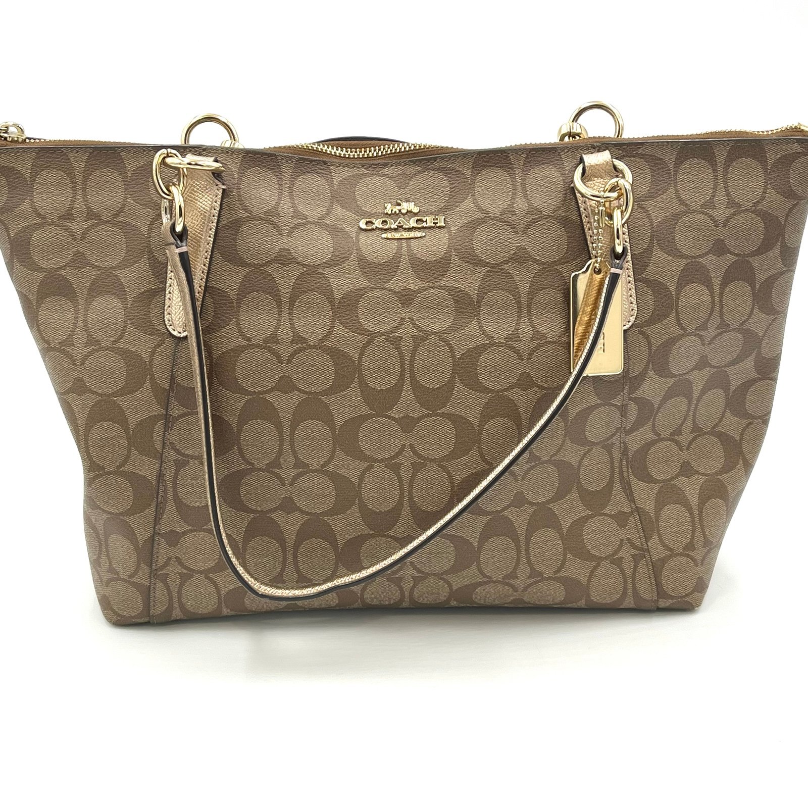 Coach Ava Tan Signature Tote Bag G1879-F39589
