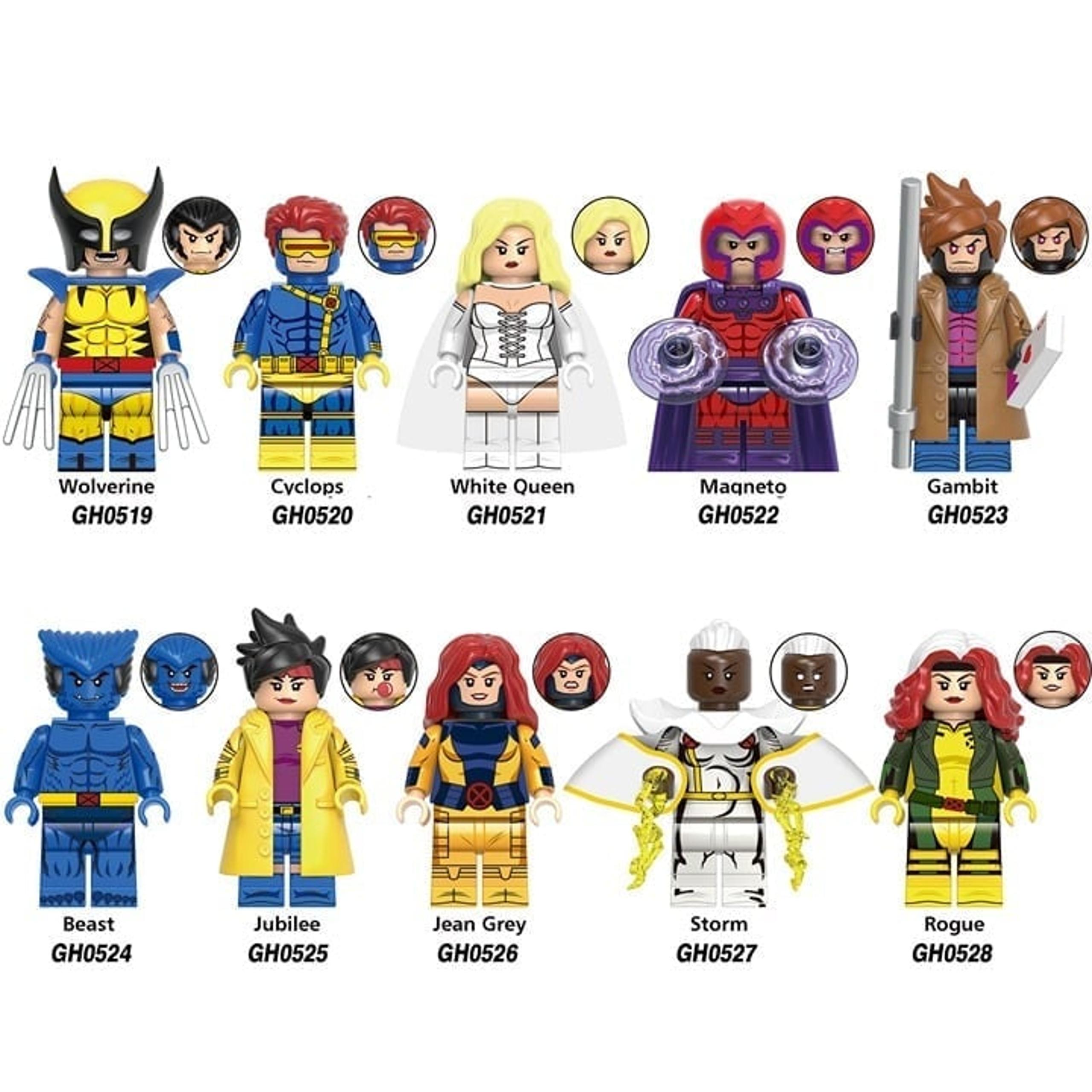 Marvel X-Men 97 Costom Building Block Minifigures X 10 Set