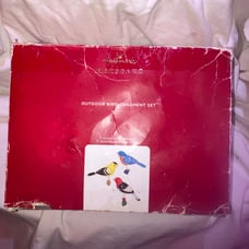 Hallmark keepsake outdoor bird ornament set
