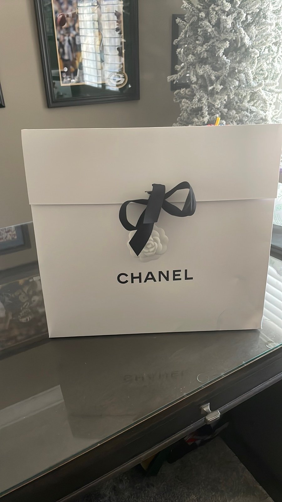 CHANEL Packaging Paper Bag with Front Tie