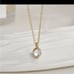 The Dainty Solitaire pendant necklace in gold