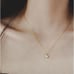 The Dainty Solitaire pendant necklace in gold