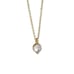 The Dainty Solitaire pendant necklace in gold