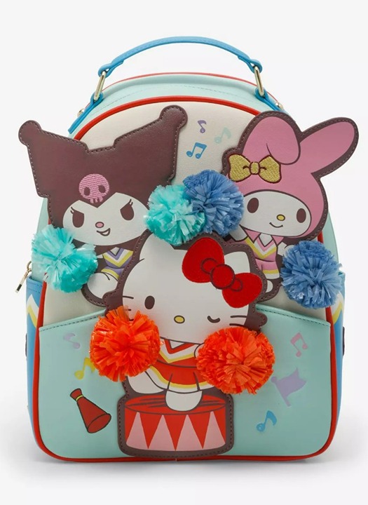 Hello Kitty My Melody Kuromi Cheer Backpack Boxlunch Exclusive - New -