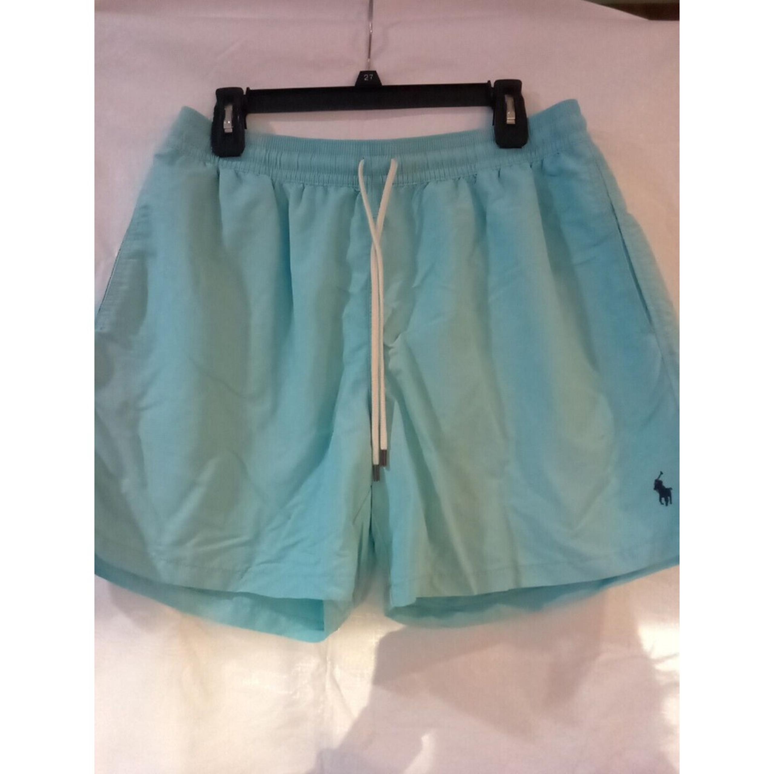 Ralph Lauren Polo Swim Trunks Xl  Turquoise Lined A7