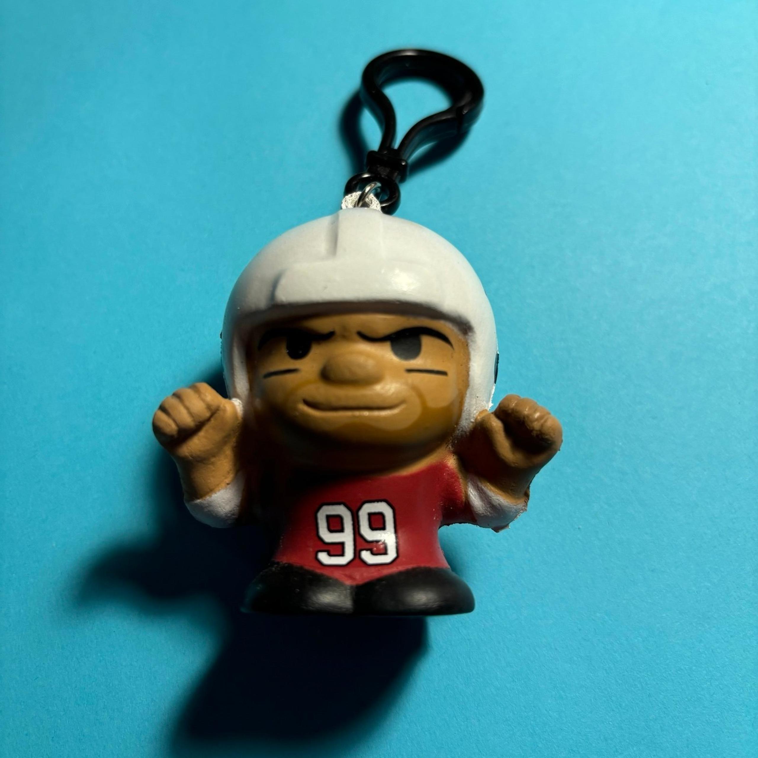Squeezy Mates 2 NFL Keychain 2.5” #99 JJ Watt Arizona Cardinals