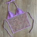 Handmade Y2K Fairycore Mermaid Embellished Halter Babydoll Vest Top - Purple