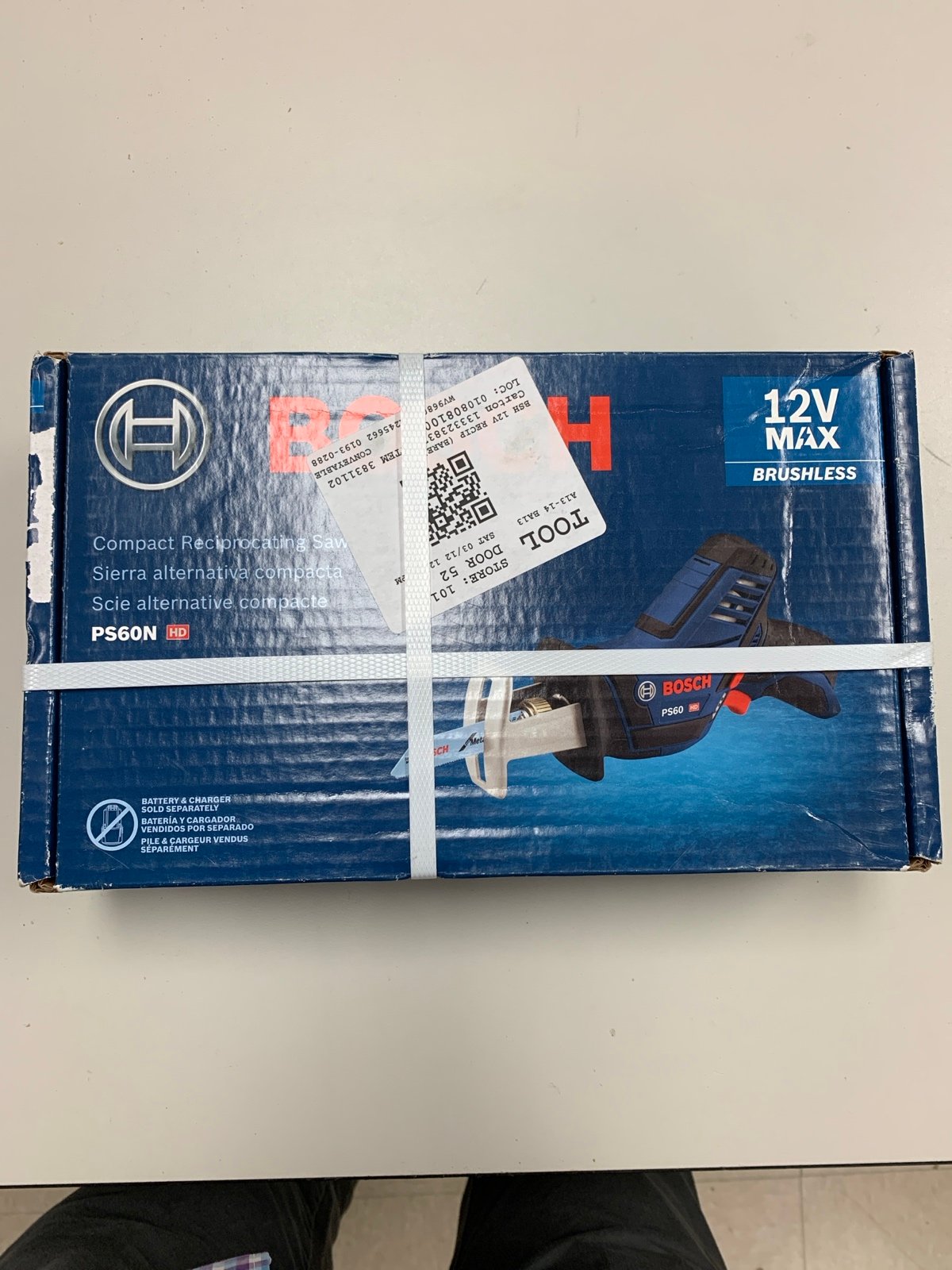 BOSCH PS60N 12V MAX Brushless Reciprocating Saw ~ TOOL ONLY, NEW UNOPENED