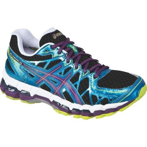New with Box ASICS GEL Kayano 20 Womens 8.5 D wide width 40 EUR Black Purple