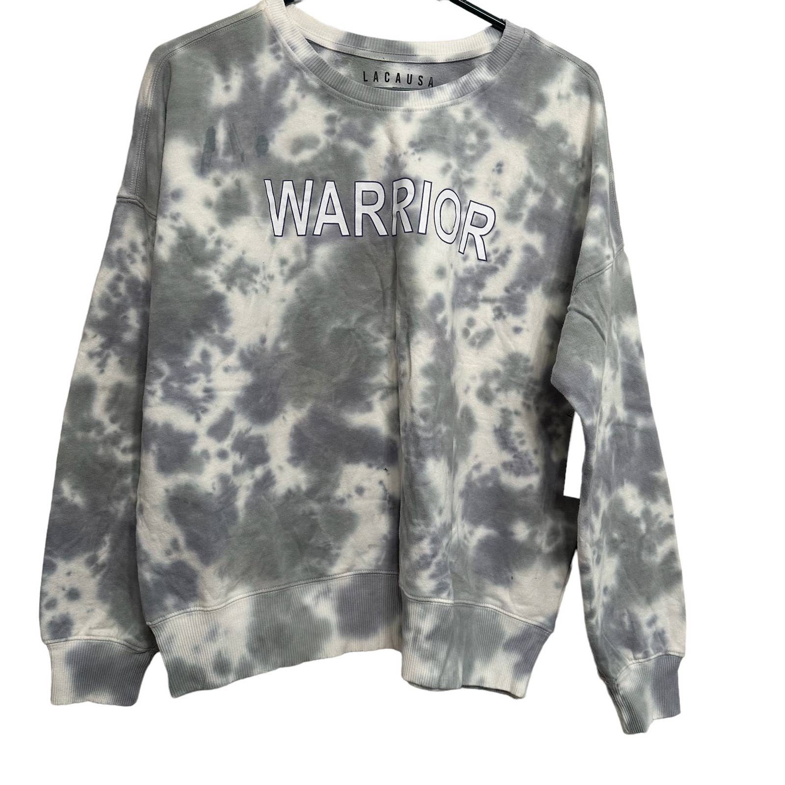Lacausa Anthropologie NWT’s women’s tie dye Warrior sweatshirt. Size small
