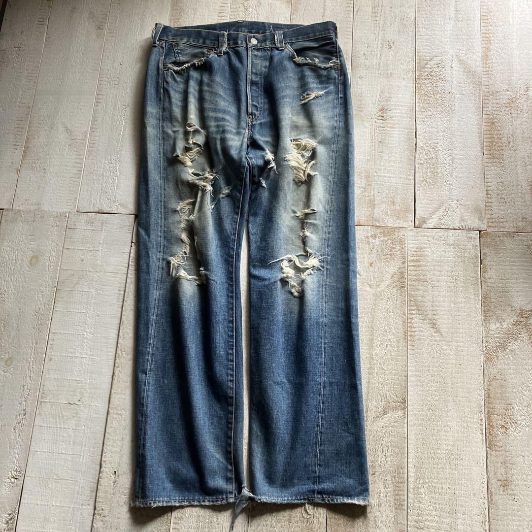 Levi's 37501 Denim 38 01 Year Made in Japan Vintage Grunge