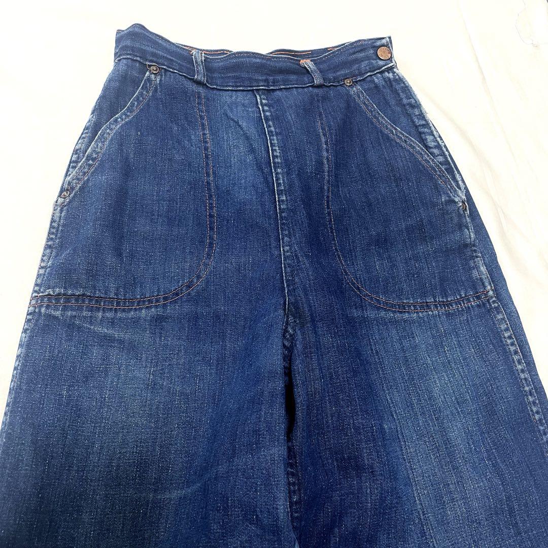 40s and 50s denim ranch pants