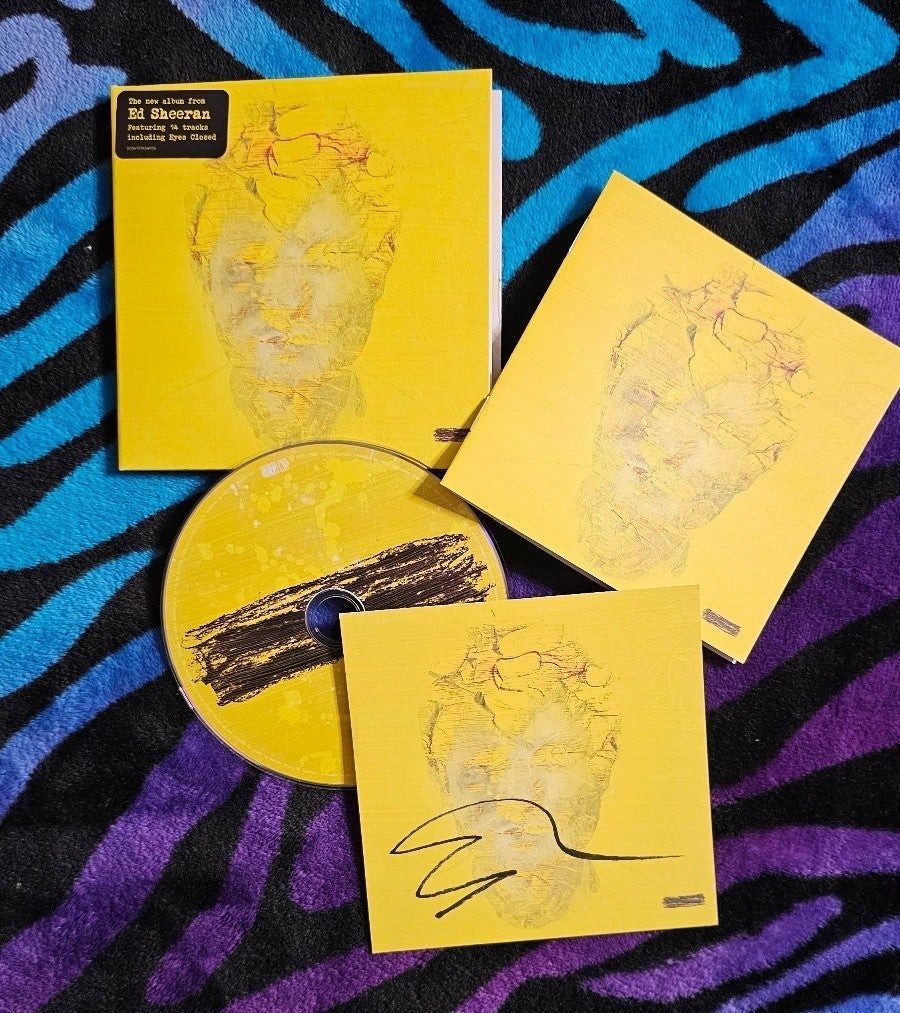 SIGNED Ed Sheeran CD Subtract Autographed Art Card SEALED Brand New In Hand