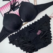 VICTORIA SECRET SWIMSUIT 2pc 34B bombshell push-up //small New #2