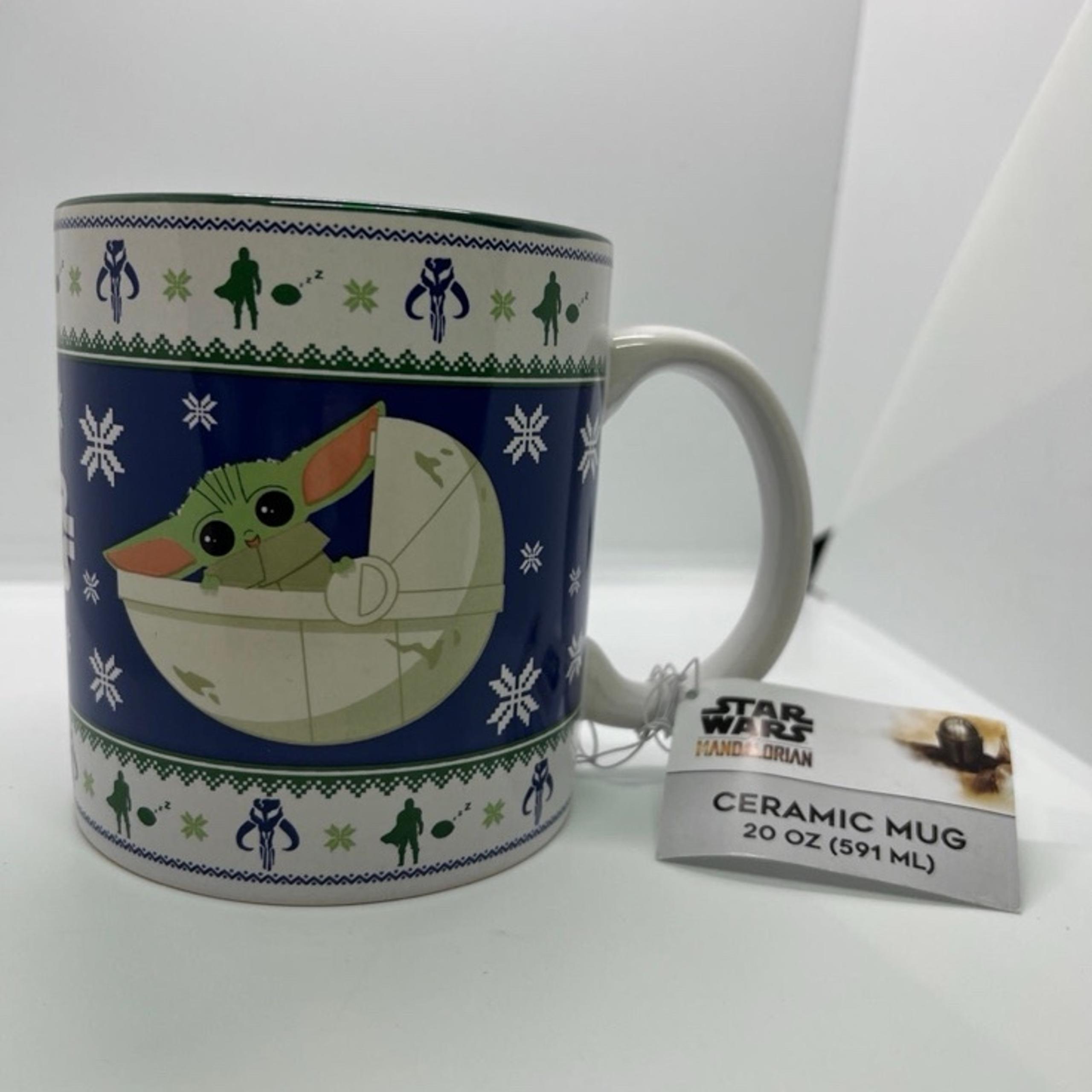 Star Wars Mandalorain Baby Yoda Mug 20 oz Ceramic Coffee Cup Christmas
