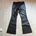 NWT vintage deadstock Geil brown leather combo Western flare pants 6