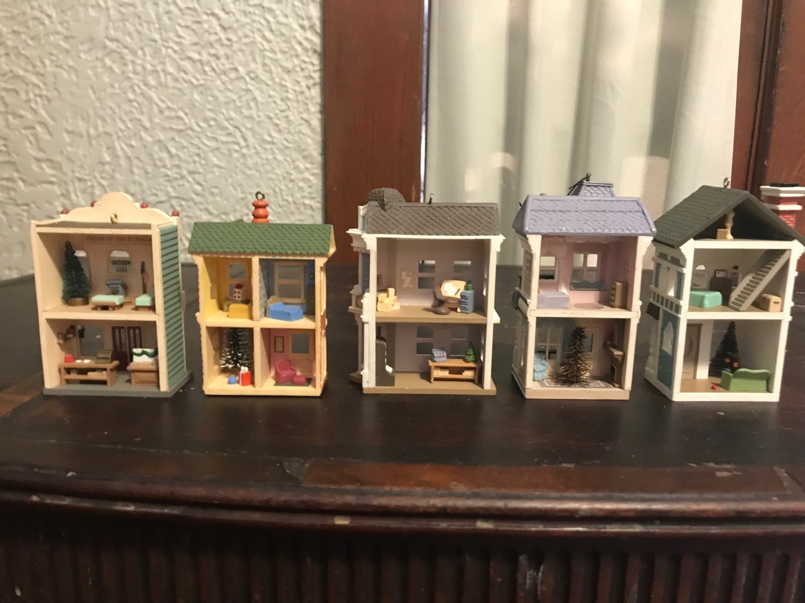 Vintage 80s Hallmark House Christmas Ornaments