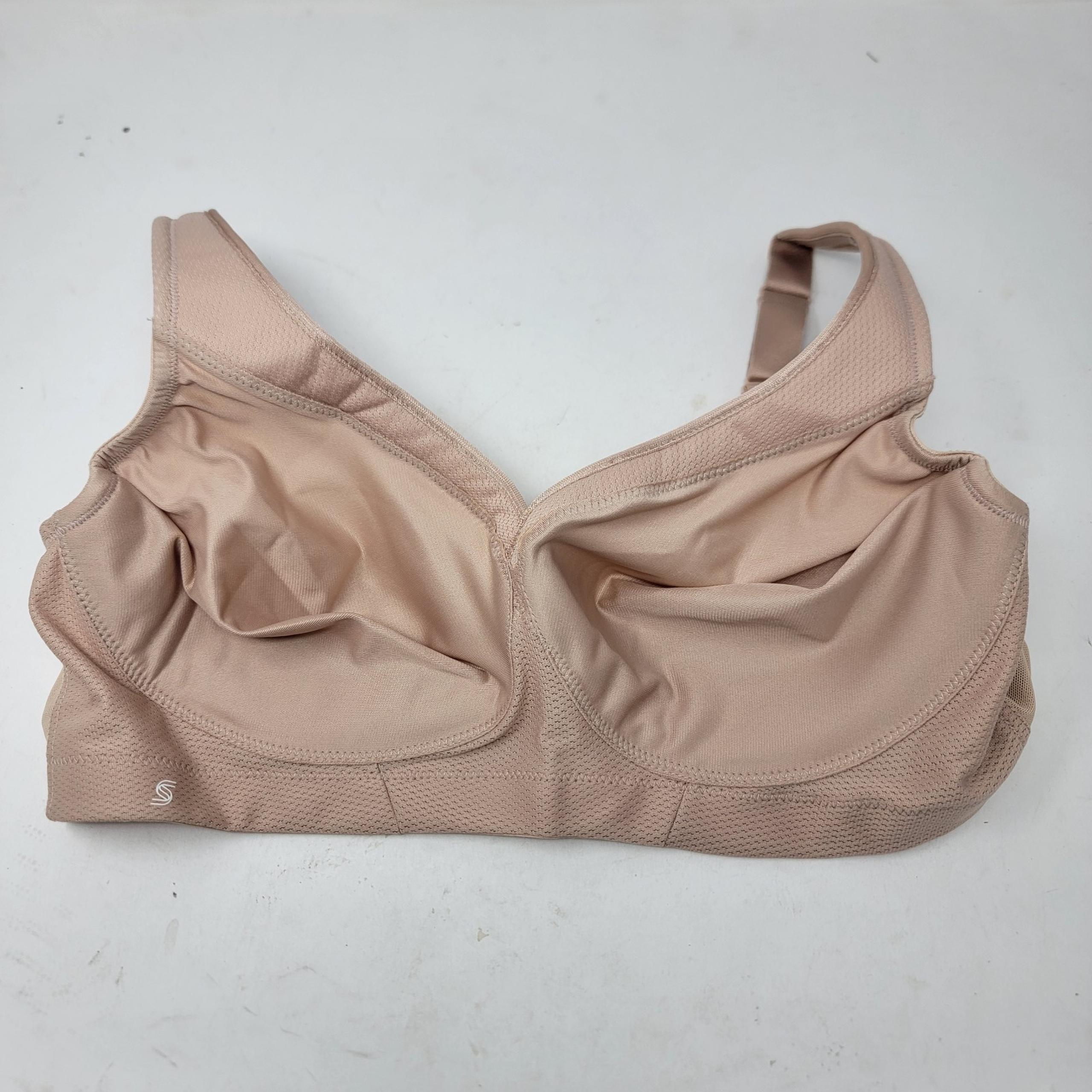 Glamorise 1006 Womens Size 40C Full Figure MagicLift Sports Bra Biege