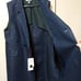 DRESSTERIOR Linen Cotton Long Vest Navy