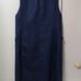 DRESSTERIOR Linen Cotton Long Vest Navy