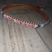Vintage Leather Las Vegas Beaded Souvenir Belt