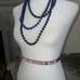 Vintage Leather Las Vegas Beaded Souvenir Belt