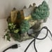 Tabletop Uni Fountain Town Bridge Model, Old World Mountain Side Village TESTED