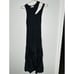 SANDRO Black Sleeveless Cutout Neckline Olane Midi Ruffled Skirt Dress Size 4