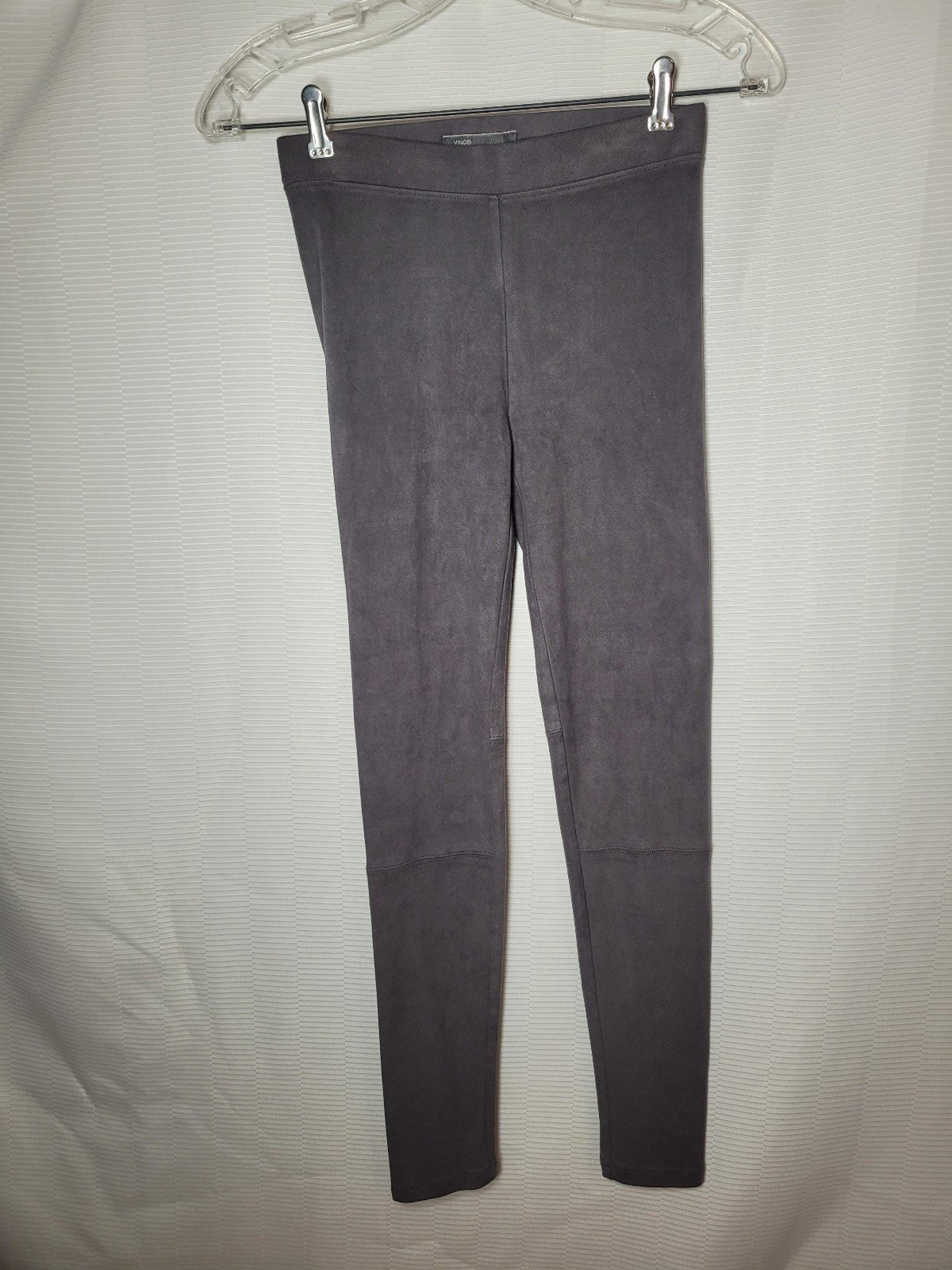 Vince Faux Suede Grey Leggings Girls sz L