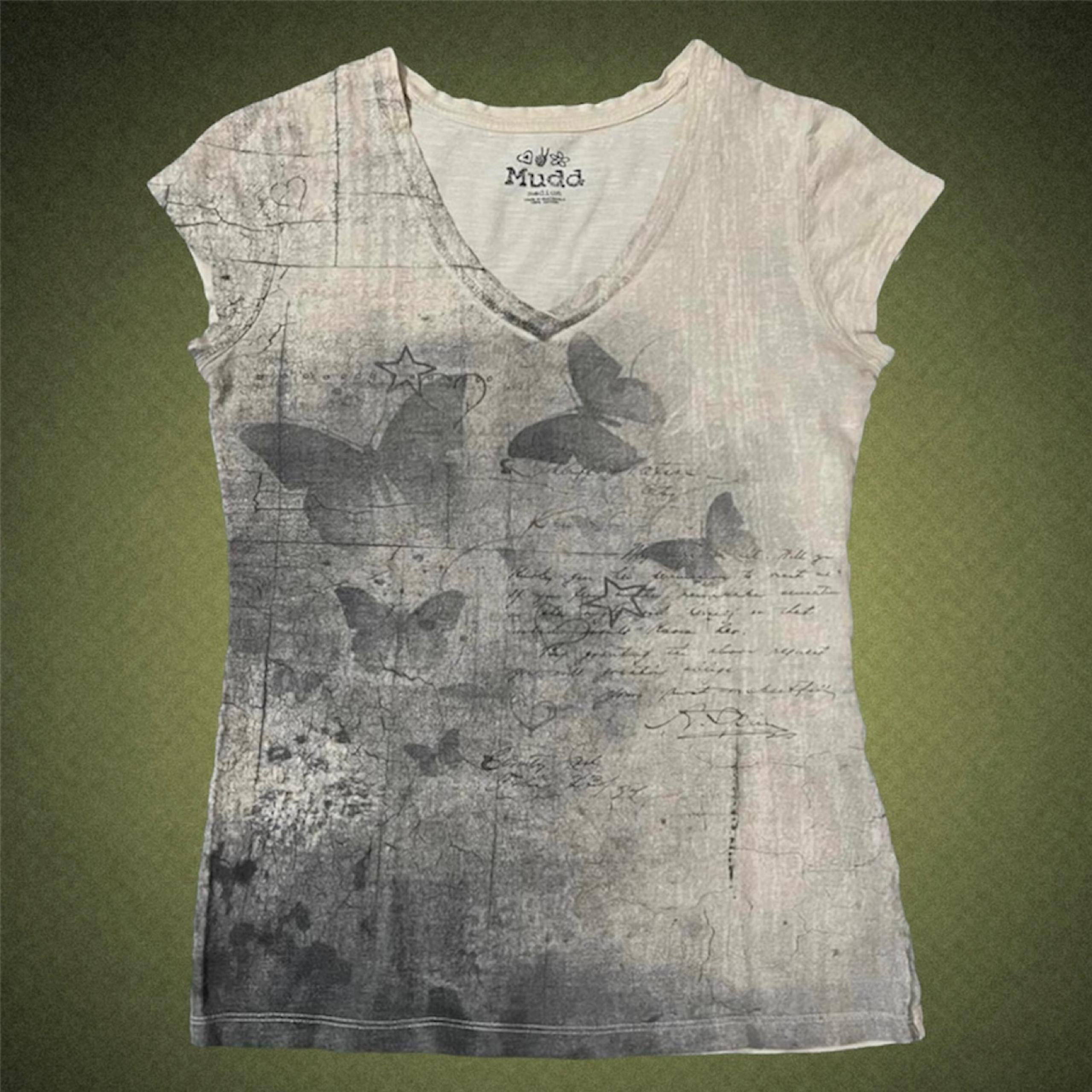 Grungy butterfly shirt
