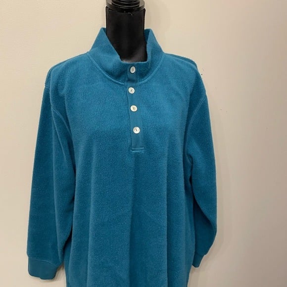 women’s long sleeve dark teal sweatshirt size 2XP