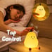 Night Light Pear Cute LED Nursery Nightlight Lamp, Tap Control Squishy