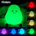 Night Light Pear Cute LED Nursery Nightlight Lamp, Tap Control Squishy