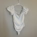 Free People Intimately Bella Bodysuit Puff-Sleeves White Sweetheart
