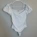 Free People Intimately Bella Bodysuit Puff-Sleeves White Sweetheart