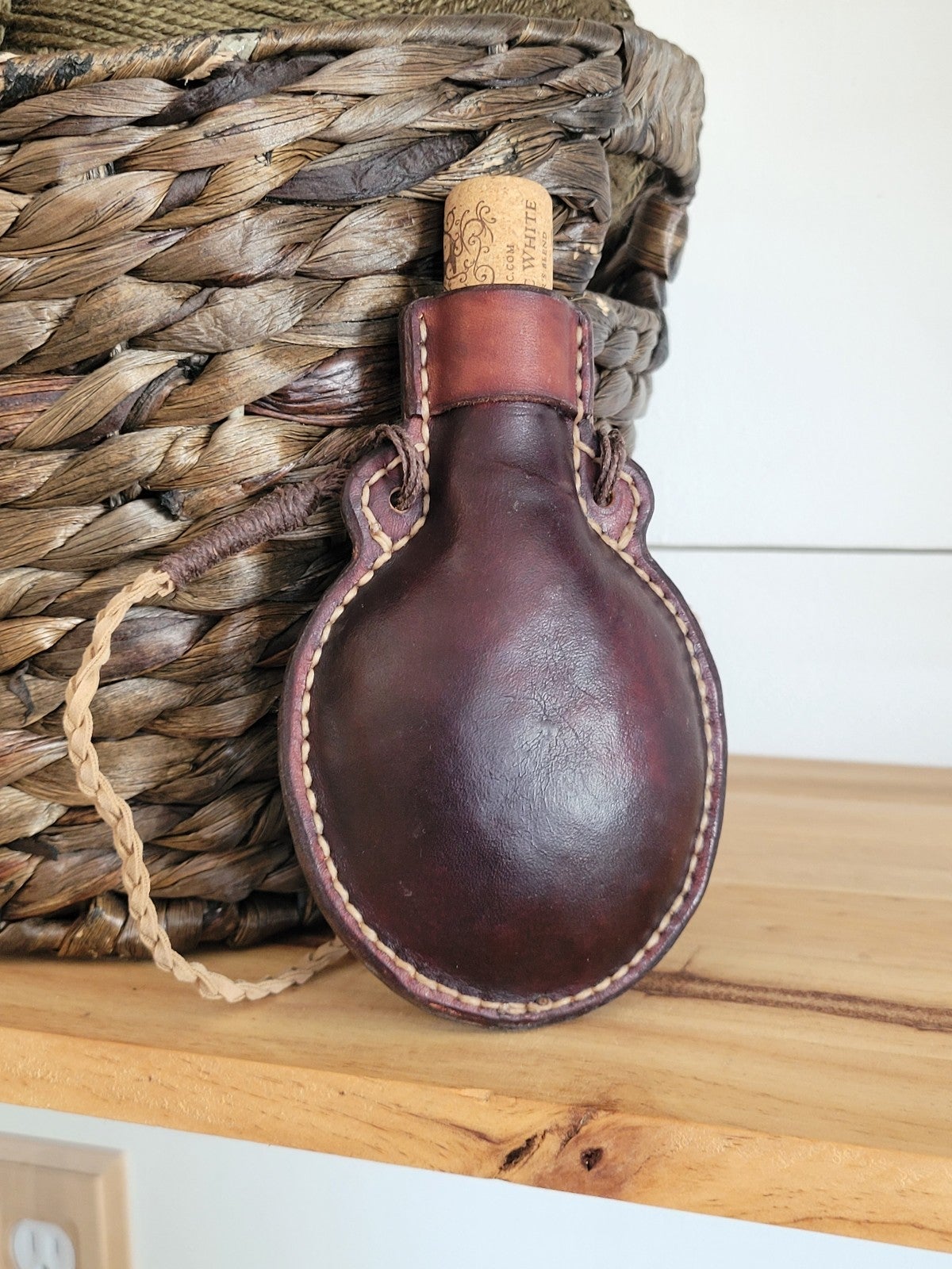 Leather flask