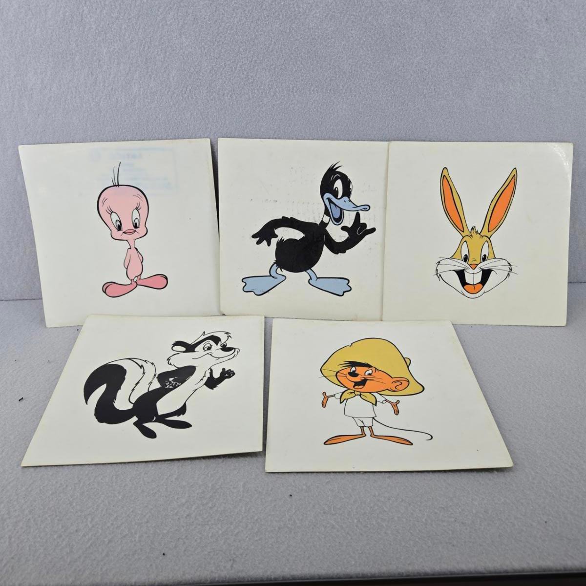 Looney Tunes Warner Bros 9 Amtico Vinyl Tile 1960 Bugs Tweety Speedy Daffy Pepe