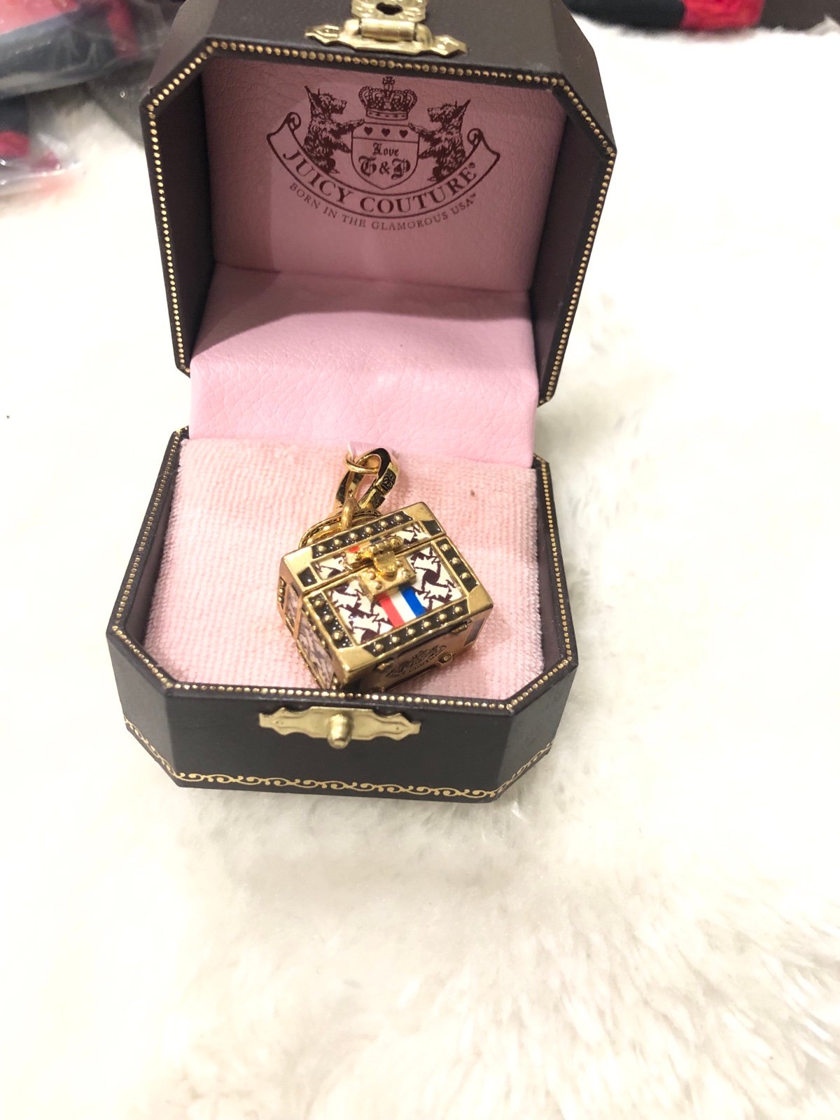 Juicy couture charm trai case charm