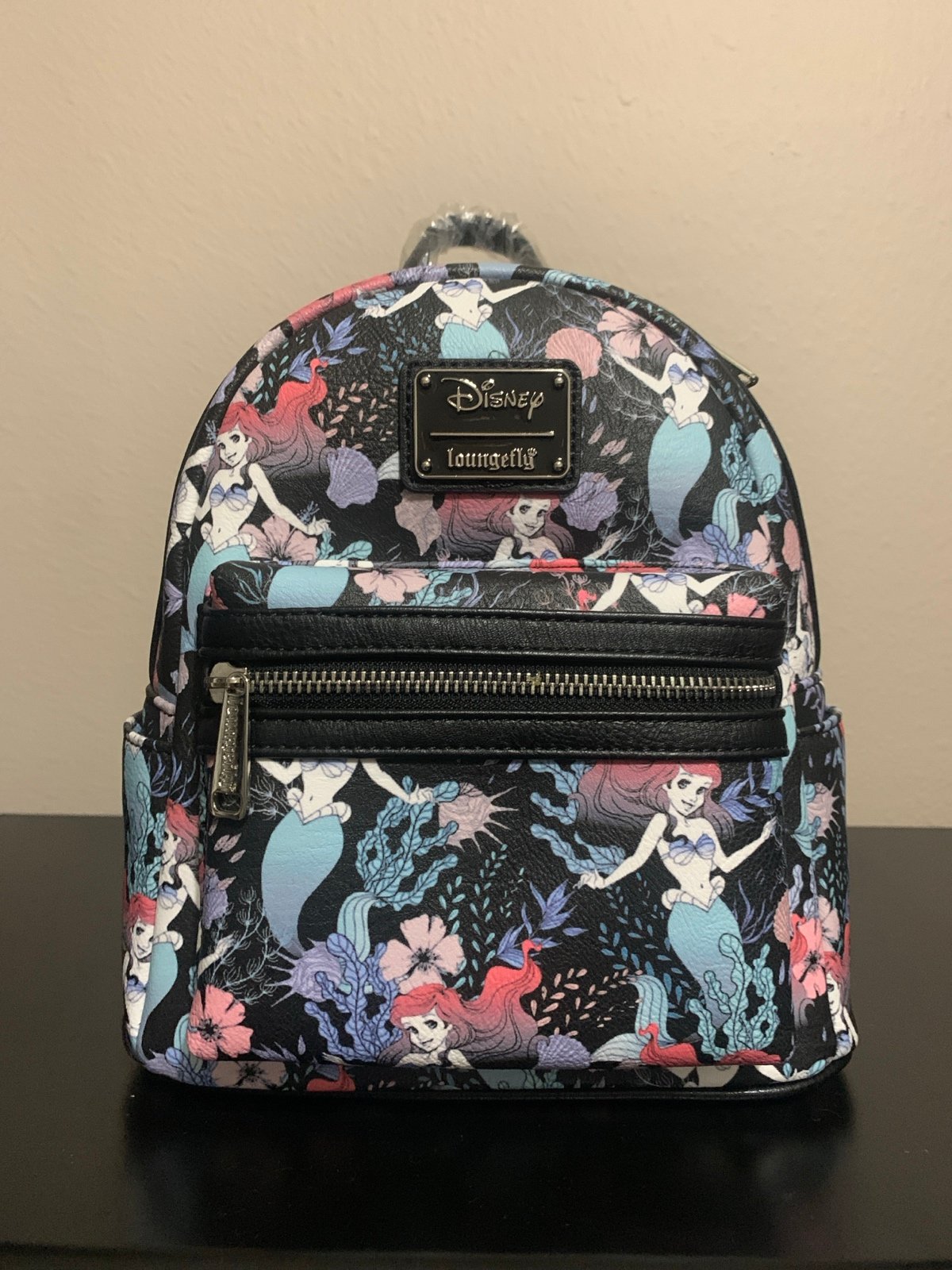 Loungefly little mermaid Ariel black backpack
