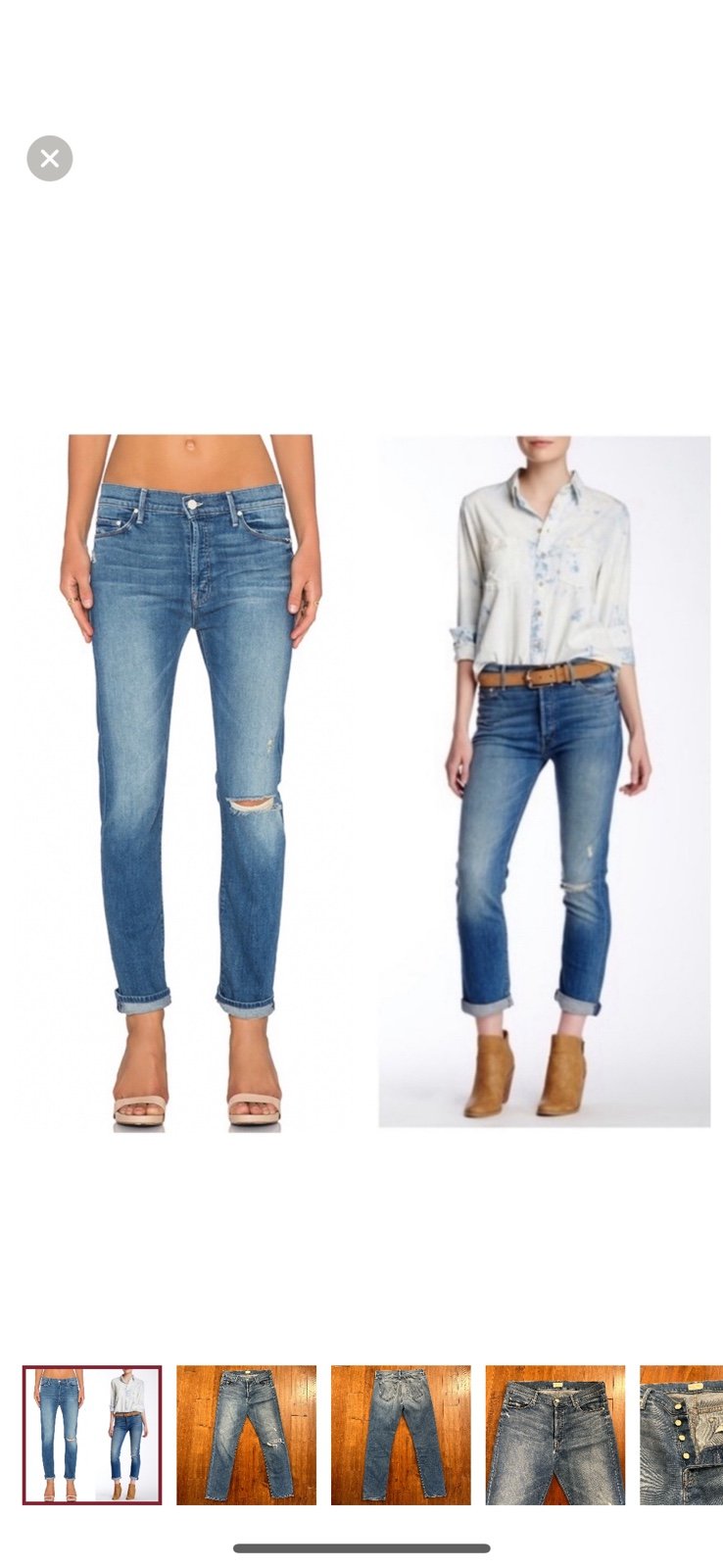 MOTHER The Vagabond Straight Leg Jeans Sz 27