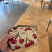 Coach Pouch Wristlet With Cherry Print CZ470 NWT