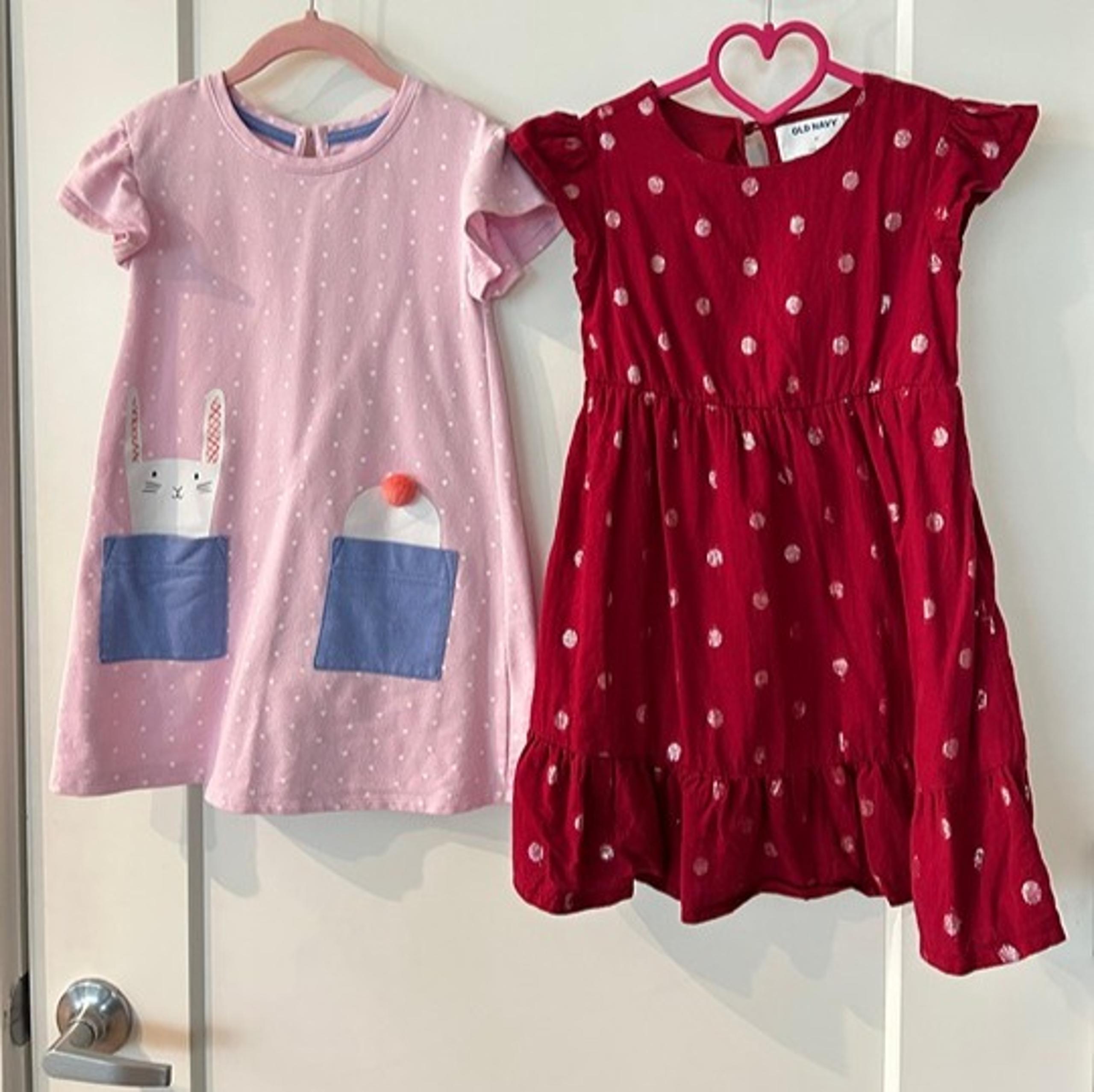 Bundle of Toddler Girl's Dresses - Size 5T - Old Navy & Cat & Jack - Excellent!
