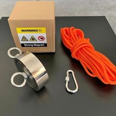 1000lbs Magnet Fishing Strong Pulling Force Double-Sided Fishing Magnet