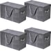 4 Pack Storage Bins Organizer Containers with Lids-fyg6